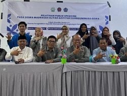 Prodi Ilmu Komunikasi Unismuh Makassar Kerjasama MA Aisyiah Sungguminasa Gelar PKM Pelatihan Publik Speaking