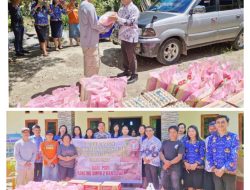 PGRI Ranting SMP Negeri 2 Rantepao, Serahkan Bantuan Rp10 juta Dalam Bentuk Bahan Kebutuhan Pokok di Buntao’