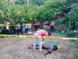 Mayat Ditemukan di Kebun, Personil Polsek Sabbang dan Sat Reskrim Langsung Amankan TKP