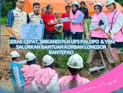 PLN UP3 Palopo Salurkan Bantuan Korban Bencana Longsor Buntao Torut
