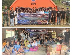 PDJT, Black Dragon dan Mobil Cyber Speed Salurkan Bantuan Korban Bencana Alam Tanah Longsor di Buntao’ Toraja Utara