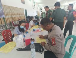 Polres Tana Toraja Ikut Donor Darah Rayakan HUT Kodam XIV Hasanuddin ke-67