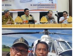 Naik Heli,  HMD Dampingi Kepala BNPB Tinjau Daerah Terisolir di Latimojong