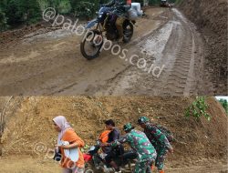 Terobos Hujan, Prajurit Kodim 1403 Palopo Distribusikan Sembako ke Desa Terisolir Gunakan Trail
