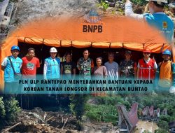 PLN ULP Rantepao UP3 Palopo Salurkan Bantuan Longsor Buntao