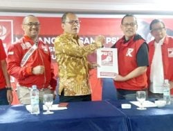Giliran Danny Pomanto Sambangi DPW PSI Sulsel, Serahkan Berkas Pendaftaran Permohonan Dukungan Balon Gubernur Sulsel