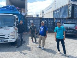 Personil Dit Intelkam Polda Sulsel Pantau Aktivitas Bongkar Muat di Pelabuhan Soekarno Hatta Makassar