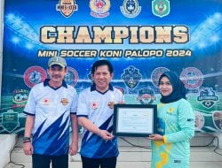 Mendukung Energi Bersih, KONI Kota Palopo bersama Pemkot Menerima Sertifikat REC dalam Acara Mini Soccer se-Luwu Raya dan Toraja 