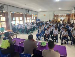 Satgasres Preventif Ops Patuh Pallawa 2024 Polres Luwu Utara Gelar Sosialisasi Kamseltibcar di SMPN 1 Baebunta