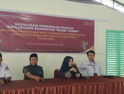 Jelang Pilkada Serentak, KPU Sosialisasi Pendidikan Pemilih Bagi Segmen Komunitas Bassi Tammi