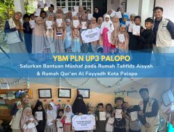 YBM PLN UP3 Palopo salurkan bantuan Mushaf pada rumah tahfidz Aisyah dan Rumah Qur’an Al Fayyadh Kota Palopo