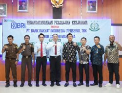 Penandatangan MoU Kerjasama Antara Kejaksaan dengan PT Bank Rakyat Indonesia Kantor Cabang Masamba