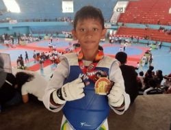 Raditya Sabet Medali Emas pada Open Tournament Taekwondo Tamarunang Cup 2024