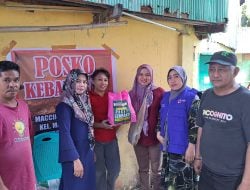 Andalan Sulsel Peduli dan AAS Community Salurkan Bantuan untuk Korban Kebakaran di Maccini Makassar