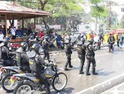 Jelang Pendaftaran di KPU, Simulasi Sispamkota Digelar Polres Tana Toraja