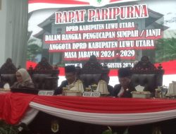 Basir dan Karemuddin Pimpinan Sementara DPRD Lutra