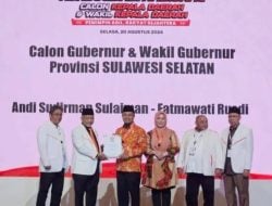 PKS Resmi Serahkan Formulir B1 KWK kepada Andi Sudirman – Fatmawati di Pilgub Sulsel