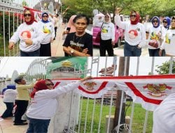 Semarak Menyambut HUT Kemerdekaan Ke-79, YK Rombsis Pasang Bendera Merah Putih di Halaman Istana Kedatuan Luwu