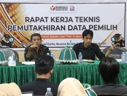 Bawaslu Lutim Rakernis Pemuktahiran Data Pemilih