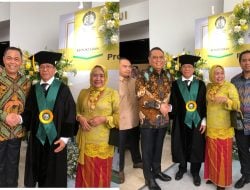 Pengukuhan Guru Besar Prof Andi Arus Victor Dihadiri Wadirut Bulog Mayjen (P) Marga Taufiq dan Mantan MenPAN Komjen (P) Syafruddin Kambo