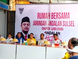 Balon Gubernur Sulsel Andi Sudirman Sulaiman Resmikan Rumah Bersama Induk Jaringan Andalan Sulsel di Masamba