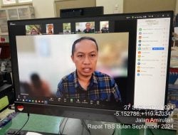 Meski Molor, Rapat TBS Sulsel Dilaksanakan Via Zoom