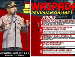 Terima Laporan Warga, Polres Tana Toraja Imbau Hati-Hati Penipuan Online