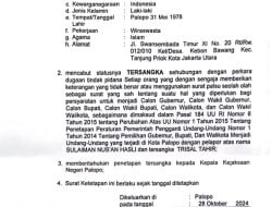 Polres Palopo Cabut Status Tersangka Trisal Tahir