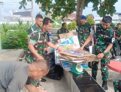 Penimbangan Perdana Bank Sampah POMDAM XIV Hasanuddin Makassar