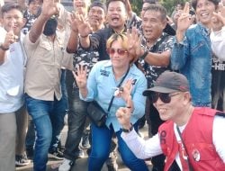 Pendukung Paslon Nomor Urut 01, 03, dan 04 Calon Walikota dan Calon Wakil Walikota Palopo Tampil Kompak di Lokasi Debat