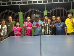 Saud dan Sugiatno Juara Eksebisi Tenis Meja se Luwu Raya di Tomoni