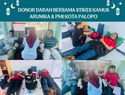 Momentum Hari Kesehatan Nasional, STIKES KAMUS ARUNIKA bersama PLN UP3 Palopo, dan PMI Gelar Aksi Donor Darah