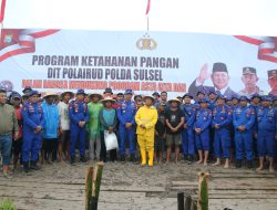 Polda Sulsel Dukung Ketahanan Pangan Nasional Melalui Penaburan 10 Ribu Benih Ikan di Makassar