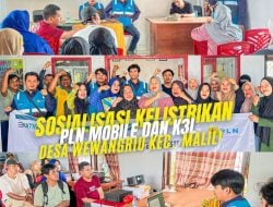 PLN ULP Malili Sosialisasikan Keselamatan Ketenagalistrikan dan PLN Mobile di Kantor Desa Wewangriu Kecamatan Malili Luwu Timur