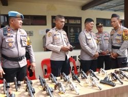 Polres Palopo Periksa Senpi Anggota dan Surat Adminitrasi Kepemilikan