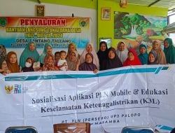 PLN ULP Masamba Gelar Sosialisasi Keselamatan Ketenagalistrikan di Desa Lantang Tallang Lutra