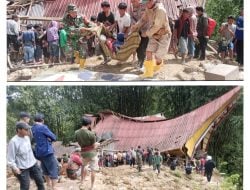 Longsor Terjang Toraja Utara, 2 Orang Tewas, 6 Bangunan Hancur