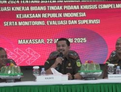 Buka Sosialsiasi dan Diseminasi Simpel Monev Pidsus, Kajati Sulsel Agus Salim Minta Jajaran Lebih Aktif Laporkan Penanganan Perkara