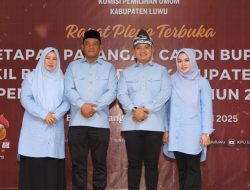 Pata-Dhevy Bupati-Wakil Bupati Luwu Terpilih 2025-2030