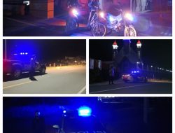 Personal Polsek Jajaran Polres Toraja Utara Tingkatkan Patroli Blue Light