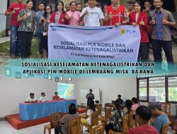 Sosialisasi Keselamatan Ketenagalistrikan dan Aplikasi PLN Mobile PLN ULP Rantepao di Lembang Misa Ba’bana