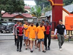 Lima Pria dan Satu Wanita di Tana Toraja Ditangkap Usai Edarkan Narkotika Jenis Shabu