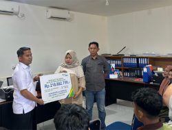 BPJamsostek Serahkan Klaim Ahli Waris Pekerja PT BKU Rp218 Juta Lebih
