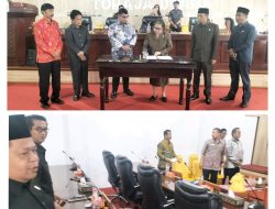 DPRD Toraja Utara dan Pemda Rapat Paripurna Penyerahan RPJMD dan Penandatanganan MoU, Dihadiri 17 Anggota Dewan