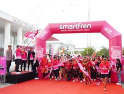 Fun Run 5K Smartfren Berlangsung Meriah dan Heboh, Pj Wali Kota Lepas 500-an Peserta
