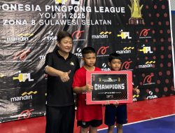 Fairel Atharizz Atlet Tenis Meja Lutra Juara II  U-13  IPL Zona 8 Sulsel