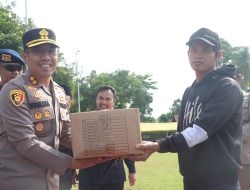Kapolres Luwu Utara Terjunkan 10 Personil Dukung Pelaksanaan TMMD di Desa Pincara