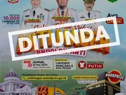 Jalan Santai Anti Mager Palopo Ditunda