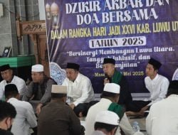 Peringati HUT ke-26,Gelar Zikir dan Doa Bersama