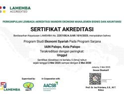 Kembali Torehkan Prestasi, Prodi Ekonomi Syariah IAIN Palopo Raih Akreditasi Unggul